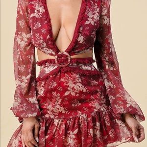 Floral mini dress